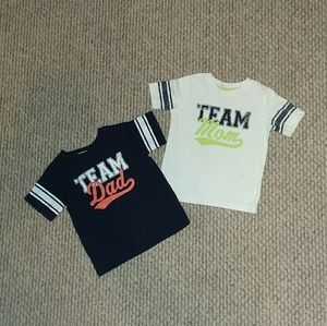 *Excellent Condition* Team Mom/Dad Toddler Shirts